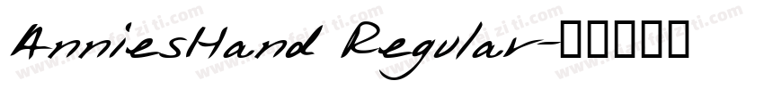 AnniesHand Regular字体转换